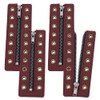 PH PandaHall 2 Pairs Leather Lace-in Boot Zipper Inserts, 6.1