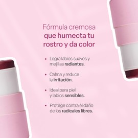 TEIA COSMETICOS Multiusos en Barra - Tinta en crema para rubor, labial y sombra - Fórmula natural hidratante - 7gr (Alma)