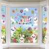 137 PCS Easter Window Clings for Glass Windows Spring Window
