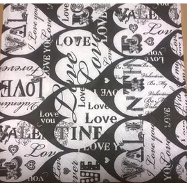 IHR 3-Ply Deluxe Paper Napkins, 20-Count Lunch Size Forever Love Black