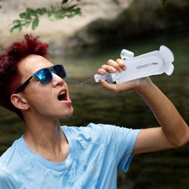 Soft Water Bottle | 350ml TPU Hydration Water Bottle - Hydration Pack with Dust-Proof for Mountaineering, Jogging, Outdoor Adventure, Fitness, Cycling