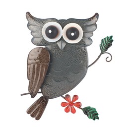 Wrought Iron Owl Mural Ornaments Creative Christmas Home Decor