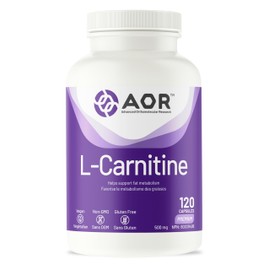 AOR AOR - L-Carnitine 500mg, 120 Capsules 30-Day Supply - L-Carnitine Tartrate, Supports Energy Metabolism, Muscle Recovery & Athletic Performance, Promotes Fitness Goals - Vegan, Non-GMO, & Gluten-Free