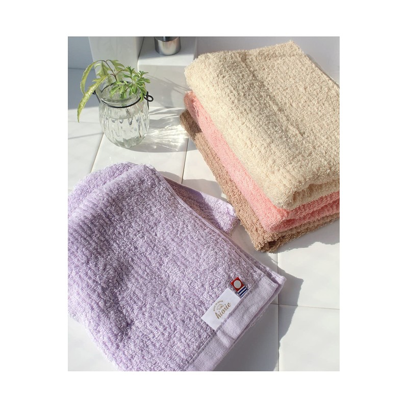 Imabari Towel, Reverse Towel, Hand Towel, 2 Pieces, Peach Made