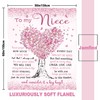 Jamfind Niece Gifts from Auntie, Niece Gifts Blanket 60"x 50",