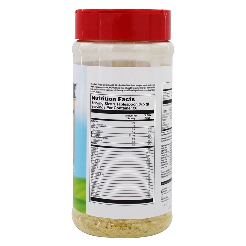 Kal Nutritional Yeast Flakes, 3.1 Ounce