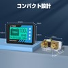 VATRER POWER バッテリーモニター 電圧計&電流計 500Aシャント付き 8V-120V リン酸鉄リチウムイオンバッテリーモニター 低電力警報 キャンピングカー・バイク・ゴルフカート・ソーラーパネル用 LCDスクリーン