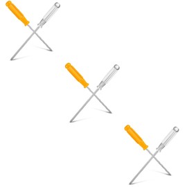 Operitacx 3 Sets Screwdriver Set Multi-Purpose Screwdriver Key Driver Screwdriver Fix Solving Electrician Tools Electrician Tools Electrician Tools 45# Steel 2 Pieces x 3