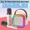 Portable Karaoke Machine with 2 Wireless Microphone, Mini Bluetooth Speaker