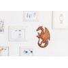 Windalf Wall Picture Sapphire 29 cm Dragon Handmade Wooden