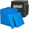 RVMATE RV Leveling Blocks 12 Pack, Heavy Duty Camper Leveling Blocks, Leveling Blocks for RVs, Reduce Trailer Movement, Trailer Leveling Blocks Great for Single and Dual Wheels