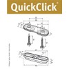 Wagner QuickClick Tandem Chair Glides Felt Glides 16 Pieces Set
