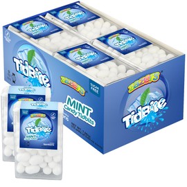 TidBite Freshmint Breath Mints for On-the-Go Refreshment - Breathsavers Mints Pack Kills Bad Breath Germs, Mouth Breath Freshener is Sugar Free and Gluten Free, 16 Units, 0.63oz each, Total 7.56oz