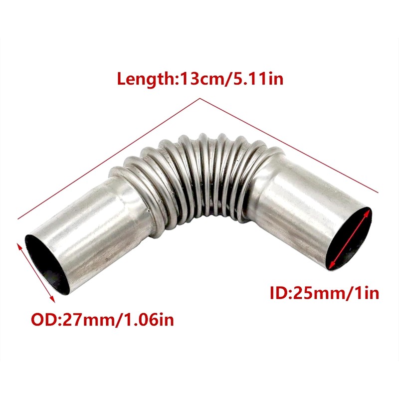 24mm Car Heater Exhaust Pipe Tube Elbow Connector For Webasto