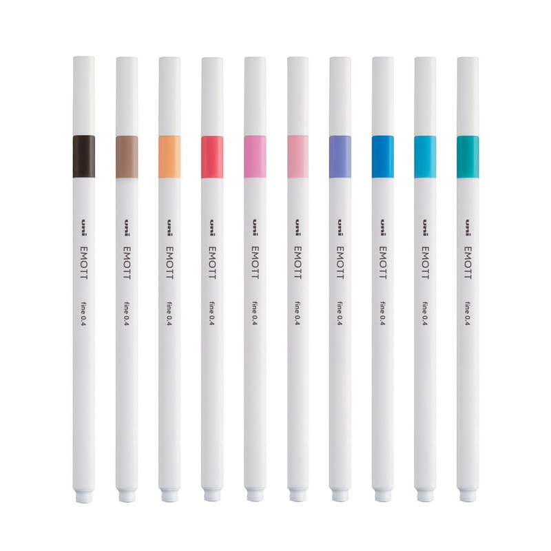 uni-ball Emott Uni Mitsubishi Pencil - 10 Pastel Pencils -