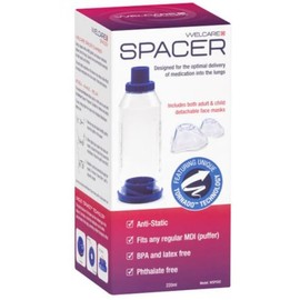 Welcare Buy Welcare Spacer (with 1 Adult Mask and 1 Child Mask) Online | Chempro Chemists