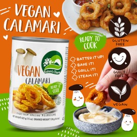 Nature's Charm Vegan Calamari Mushroom Based Rings - 1 x 425g