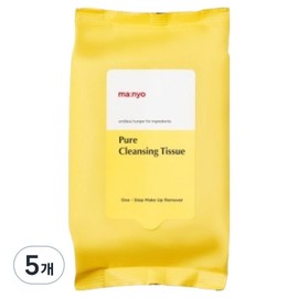 Manyo Factory Pure Cleansing Tissue, 20 sheets, 5 pcs / 마녀공장 퓨어 클렌징 티슈, 20매입, 5개