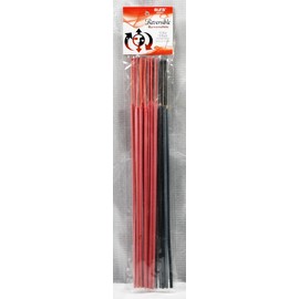 1 Pack Reversible RED/Black Rojo/Negro (10 red/10 Black) Incense Sticks 9" Long (20 Sticks PER Pack)