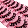 10 Pairs of 3D Artificial Eyelashes Russian False Natural Look