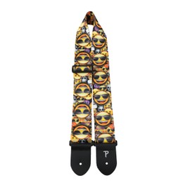 Perri's Leathers LPCPE-8235 2.5" Heat Transfer Emoji Guitar Strap