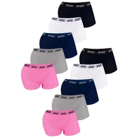 LOREZA ® 10 Girls' Microfibre Retro Pants Shorts Briefs, model 3