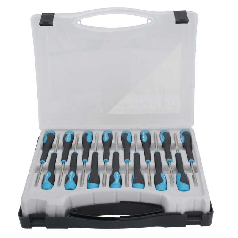 Precision Screwdriver Set Torx/Flat/Phillips 15pc U S Pro Tools AT603
