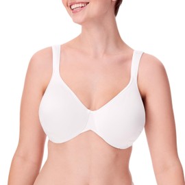 Bali Women's Live It Up Seamless Underwire Bra, White, 40DD