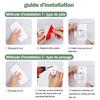 2 x improved curtain rod brackets, no drilling, curtain rod