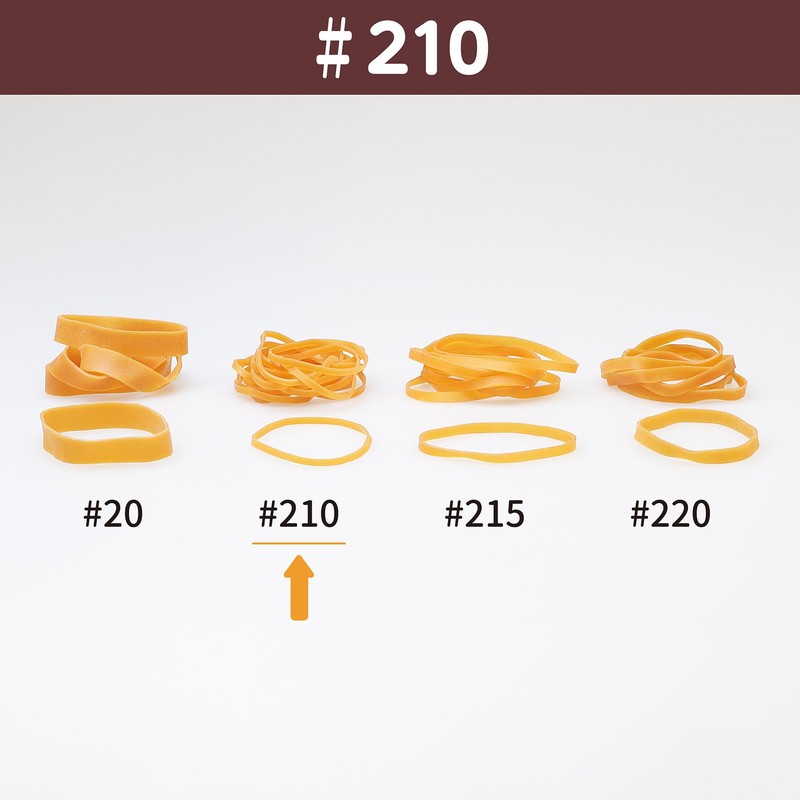 Rubber Band #210 < 17.6 oz (500 g) Transparent Bag