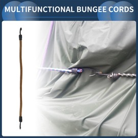 INFINAUTO Luggage Rope Cord Hooks 85cm Motorcycle Trailer Trucks Cargo Adjustable Bungee Cords with Metal Buckle Orange Black 1pc