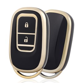 OFF WE GO Key Case, TPU Car Key Cover, Key Shell, Compatible, New Model Honda Step Wagon, Key Cover, NBOX JF5, JF6, Civic ZR-V, Vezel, Remote Control Case, Compatible Smart Key Case, 2 Buttons, Black