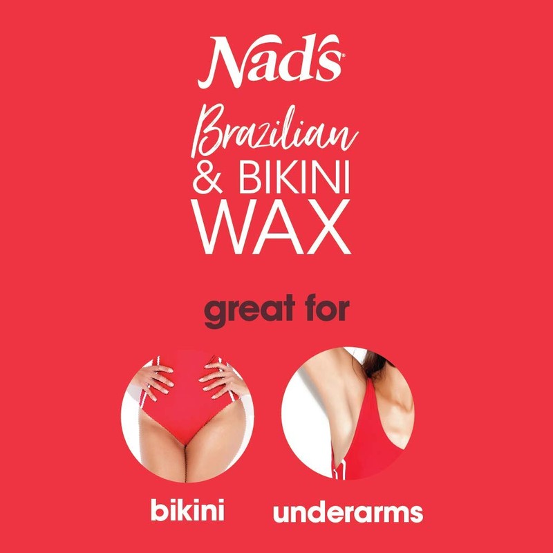Nad's Brazilian & Bikini Wax, Red, 4.9 Ounce (Pack of