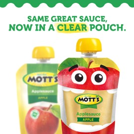 Mott's Applesauce, 3.2 oz clear pouches (Pack of 48)