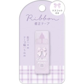 Coolier Correction Supplies Correction Tape with Ribbon Mascot Purple 95077