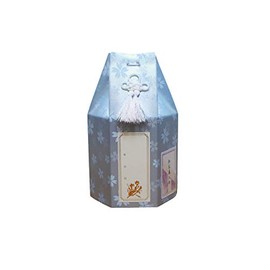 Bone Bag Cover Sakura Sakura Flower Hexagonal Urn Cover with Name/Photo Sticker for Scattering, Memorial Service, Pet (Blue, 2.3 Size)