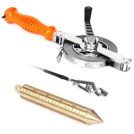 Cekegon Oil Gauging Tape, Sounding Tape Measure with 560g/20oz Brass Plumb bob, Explosion-Proof Oil Tank Gauging Tapes-20M/66Ft