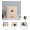 Hteedy 3 Tiers Essential Oil Storage Box, Wooden Perfume Bottle