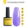 BURANO Holographic Gel Polish, Reflective Glitter Gel Polish 7.3ml UV