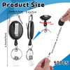 50 Pcs Heavy Duty Retractable Badge Reels, Badge Holder Clips