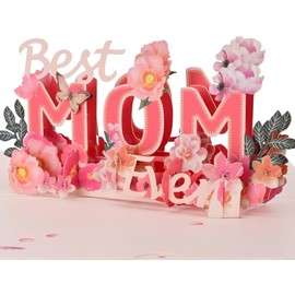 Yadiana Mother's Day Pop Up Card, 3D Greeting Card for Mother's Day, Thinking of You, Thank You, Anniversary, Engagement, Just Because for Woman Wife Mother Mom All Occasion