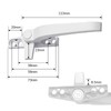 zalati Universal Right Left Hand Window Handle Aluminum Alloy Window