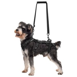OneTigris Hopper Dog Harness, Small Support Harness, Adjustable Lifting Harness with 2 Handles for Support and Rehabilitation, Suitable for Small Dogs, Black, XS
