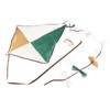 Single Wheel Kite 3D Clipping Simple Assembly Vintage Simple Diamond