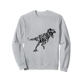 Tyrannosaurus Rex Motif Dinosaurs Dino prehistoric Predator Sweatshirt