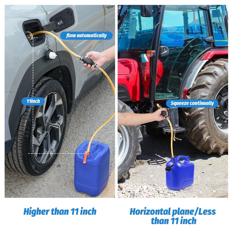 Gasoline Siphon Hose, Gas Oil Water Fuel Transfer Siphon Pump,