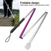 Folding Foldable Reflective Cane Crutch Portable Anti Shock Guide Walking