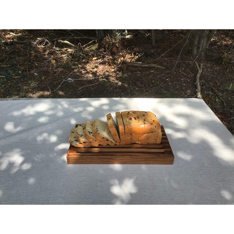 Kalmar Home Acacia Wood Three-in-One Trivet and Bread Crumb Catcher