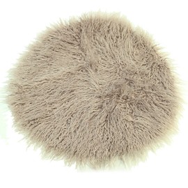 Baby Photo Props Faux Fur Round 23.6 inch Soft Baby Boy Girl Photo Blanket Studio Photo M Grey Sand