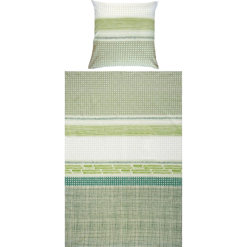 Erwin Müller Bed Linen Seersucker Green Size 135 x 200